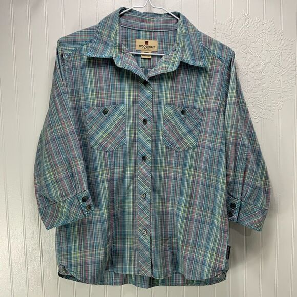 WOOLRICH 3/4 length sleeve shirt - Picture 1 of 8